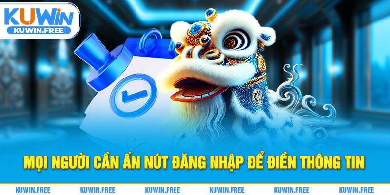 Mọi người cần ấn nút đăng nhập để điền thông tin
