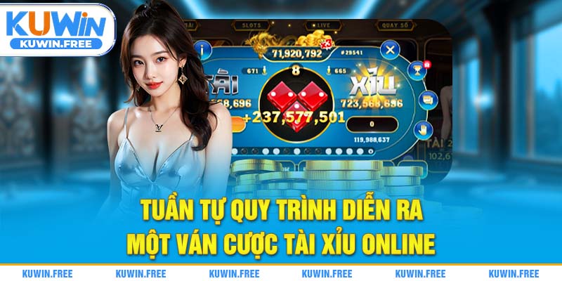 Tuần tự quy trình diễn ra một ván cược tài xỉu online